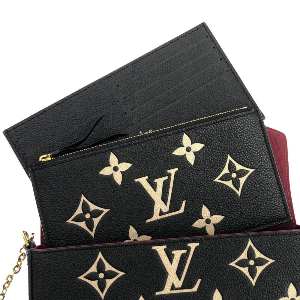 Louis Vuitton Bicolor Monogram Empreinte Pochette Felicie M80482 Shoulder Bag - Picture 10 of 10